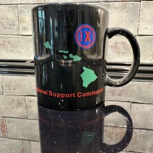Black and Green Regional Support Command Mug